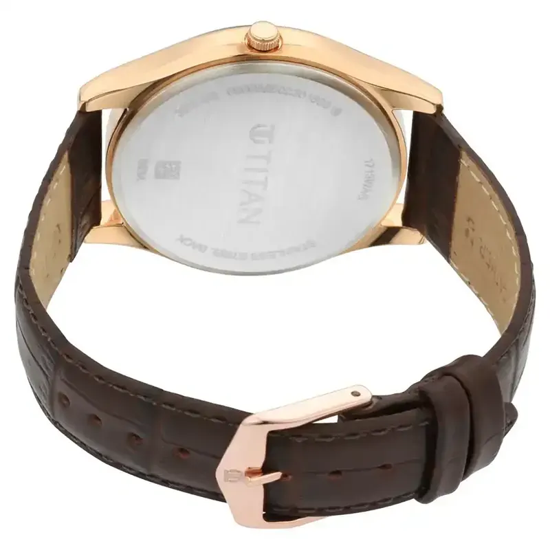 Titan Lagan Leather Strap Men's Watch | 1713WL01